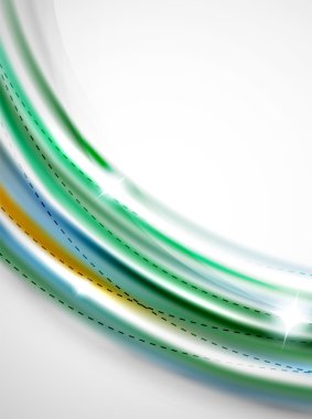 Parlak dalga, coporate iş broşür kimlik tasarımı