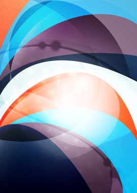 Modern eğri çizgiler şablonu