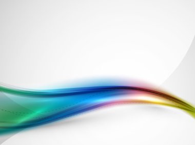 Gökkuşağı rengi parlak ipek zarif dalga