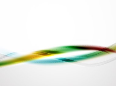 Gökkuşağı rengi parlak ipek zarif dalga