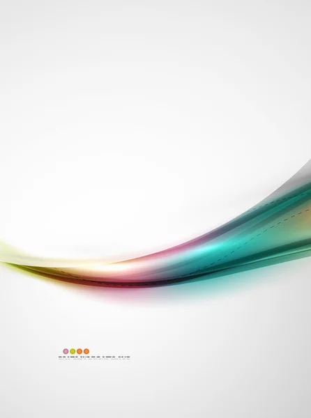 Liscia i gradienti di colore raibow nel modello di onda aziendale — Vettoriale Stock