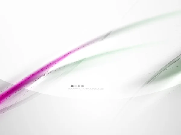 Vecteur soie blanc et violet ondes de couleur, idée beauté coporate modèle d'identité — Image vectorielle