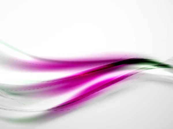 Vettoriale seta bianco e viola onde di colore, idea di bellezza modello di identità coporate — Vettoriale Stock