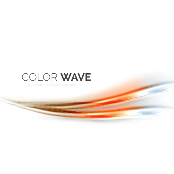 Shiny color wave — Stock Vector