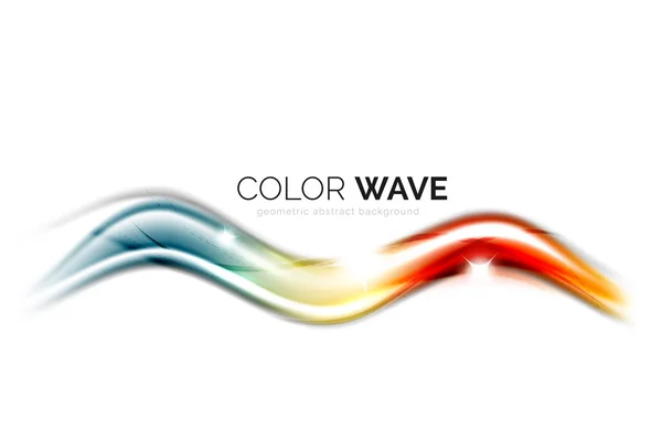 Abstract color wave design element — Stock Vector