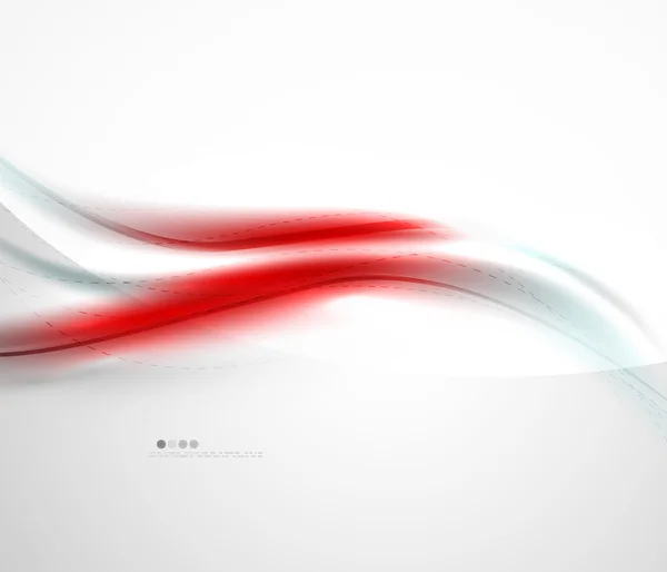 抽象的な背景が赤い波 — ストックベクタ