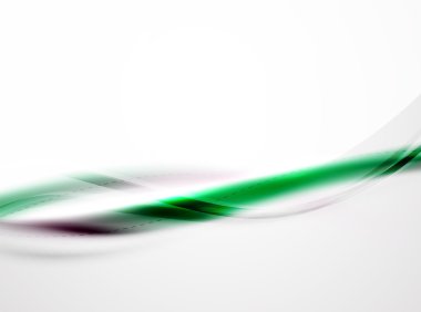 Dalga şablonundaki fütüristik yeşil renk