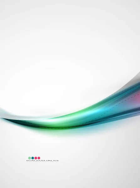 Gradients de couleur raibow lisses dans le modèle d'onde d'affaires — Image vectorielle