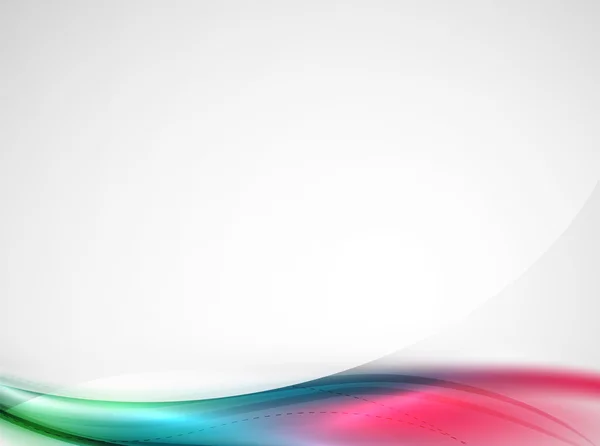 ビジネス波テンプレートで色のグラデーションを滑らかなノースレインボーエクス — ストックベクタ