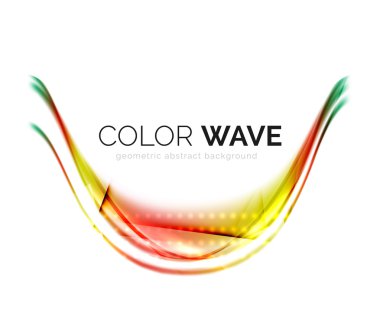 Soyut renk dalgası tasarım ögesi