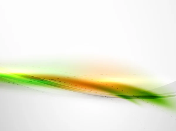 Rainbow couleur soie brillante vague élégante — Image vectorielle