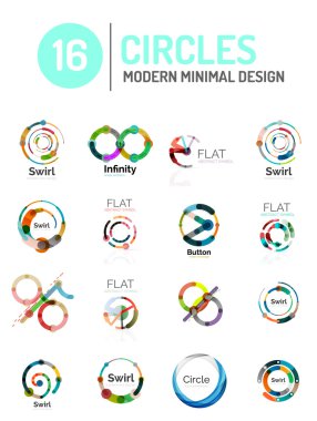 Çeşitli daire logolar kümesi