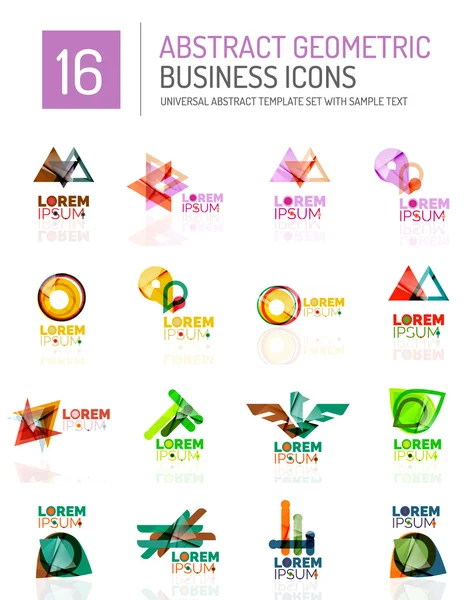 Iconos abstractos de negocios — Vector de stock