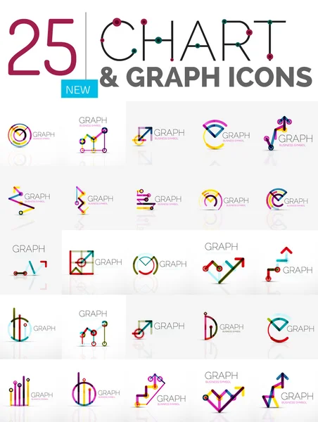 Grafik logoları koleksiyonu — Stok Vektör