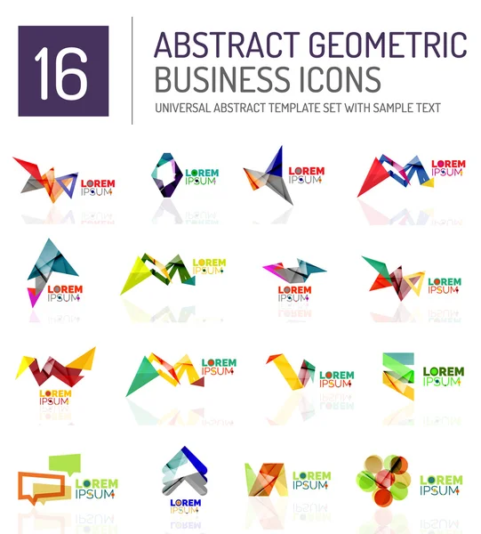 Icoane abstracte de afaceri — Vector de stoc