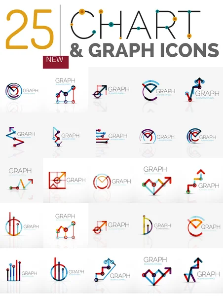 Coleta de logotipos gráfico —  Vetores de Stock