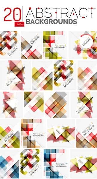 Collectie van abstracte achtergronden — Stockvector