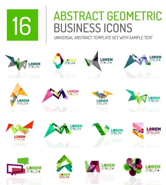 Iconos abstractos de negocios — Archivo Imágenes Vectoriales