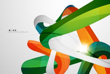 Parlak dalga modern hareket şablonu