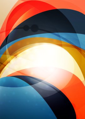 Modern eğri çizgiler şablonu