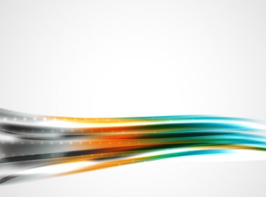 Parlak metalik dalga perde. Arka plan