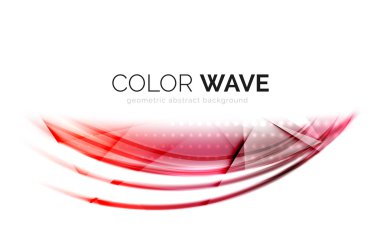 Soyut renk dalgası tasarım ögesi