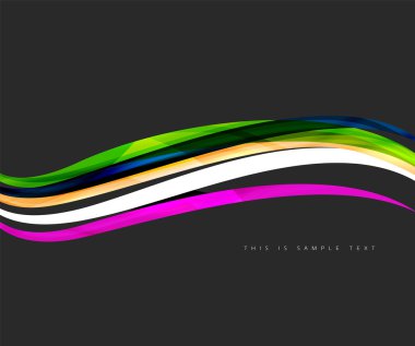 Dalgalı parlak futuristik girdap