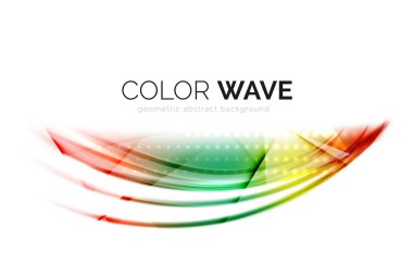 Soyut renk dalgası tasarım ögesi