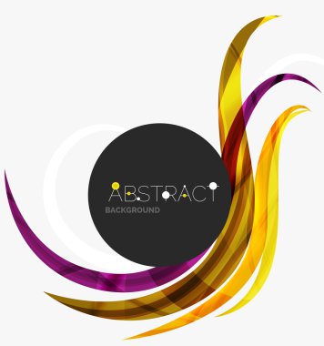 Geometrik arka plan, girdap renkli çizgiler