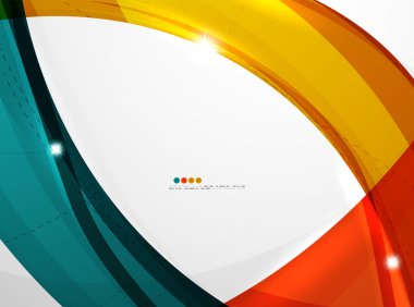 Parlak dalga modern hareket şablonu