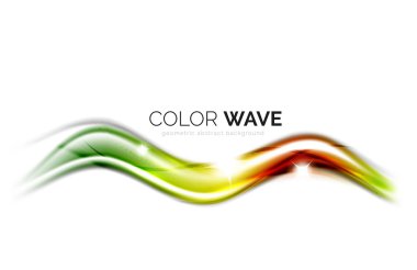 Soyut renk dalgası tasarım ögesi