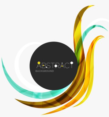 Geometrik arka plan, girdap renkli çizgiler