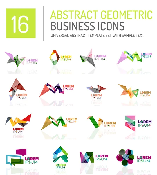 Iconos abstractos de negocios — Vector de stock