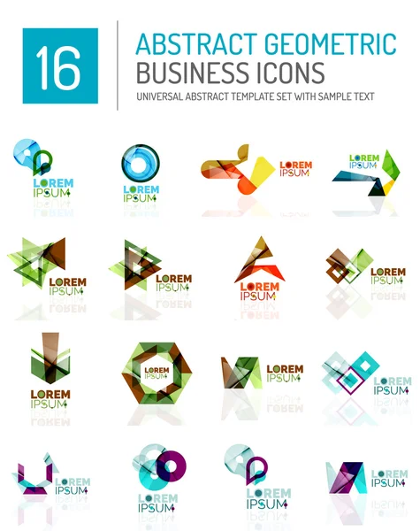 Iconos abstractos de negocios — Vector de stock