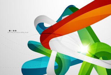 Parlak dalga modern hareket şablonu