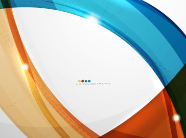 Parlak dalga modern hareket şablonu