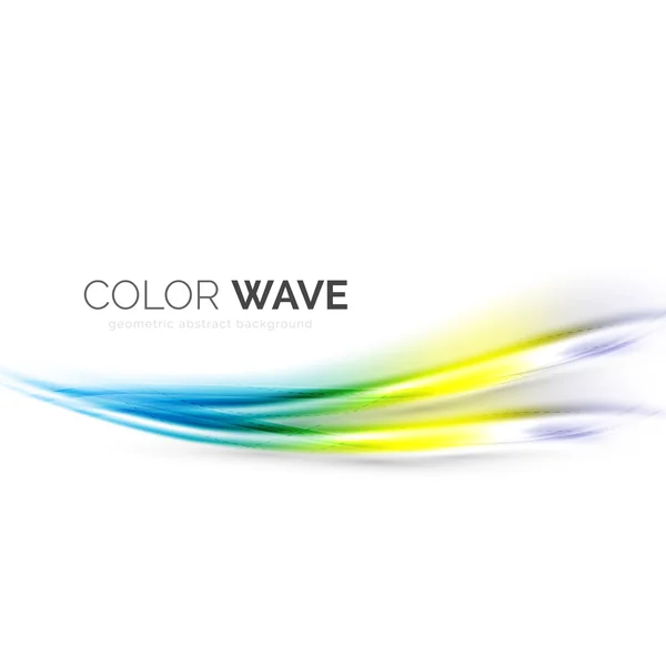 Color wave vector element — Stock Vector