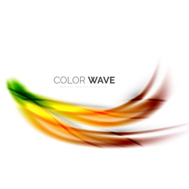 Soyut renk dalgası tasarım ögesi