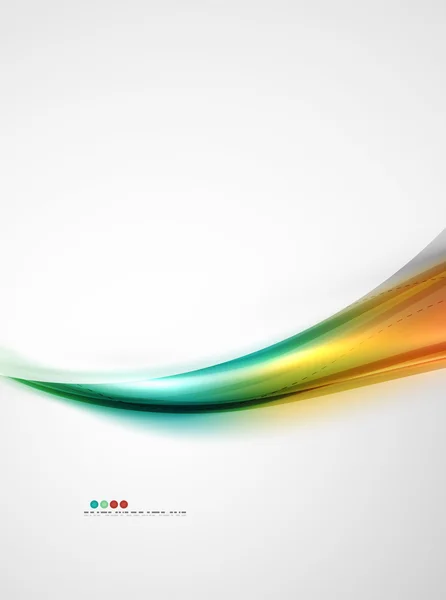 Rainbow couleur soie brillante vague élégante — Image vectorielle