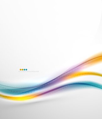 Gökkuşağı rengi parlak ipek zarif dalga