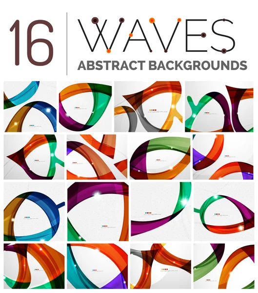 Pack of vector abstract backgrounds — Stock Vector