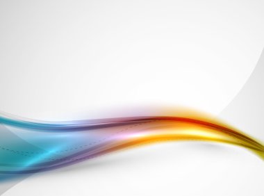 Gökkuşağı rengi parlak ipek zarif dalga