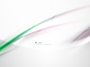 Dalga şablonundaki fütüristik yeşil renk