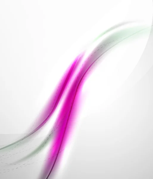 Vecteur soie blanc et violet ondes de couleur, idée beauté coporate modèle d'identité — Image vectorielle