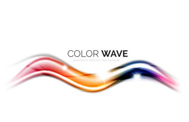 Soyut renk dalgası tasarım ögesi