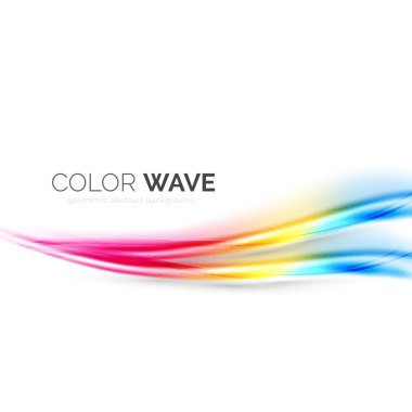 Soyut renk dalgası tasarım ögesi