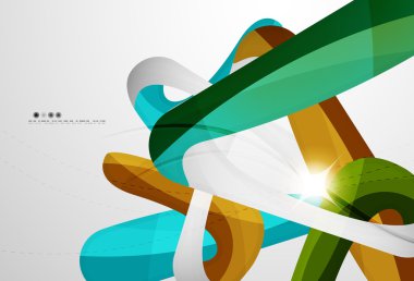 Parlak dalga modern hareket şablonu