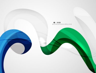 Parlak dalga modern hareket şablonu