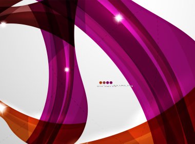 Parlak dalga modern hareket şablonu