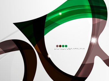 Yaprak şekli dalga arka plan